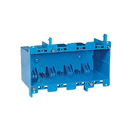 Abb Electrical Box, 71 cu. in., Outlet, 4 Gang, PVC B468R